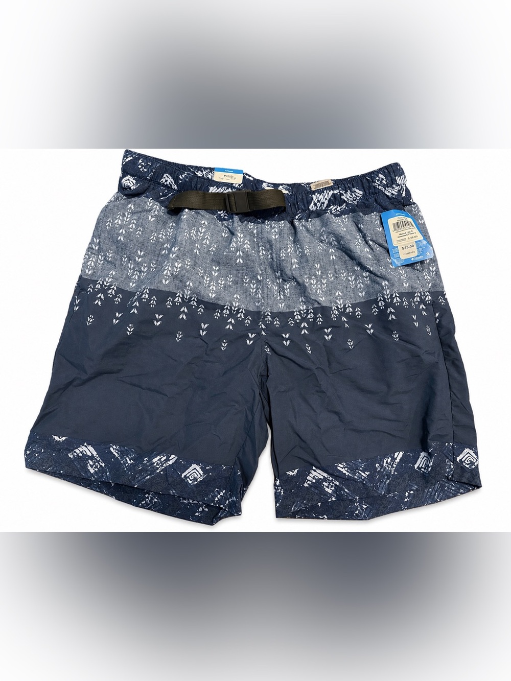 NWT Columbia Flatwater Run™ Swim Trunks Men’s Large 8” Blue